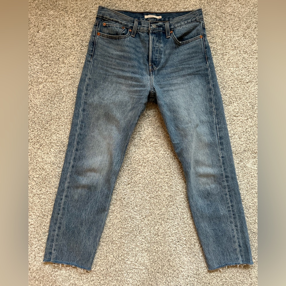 High-Rise Women's Blue Jeans - Classic Straight Leg
